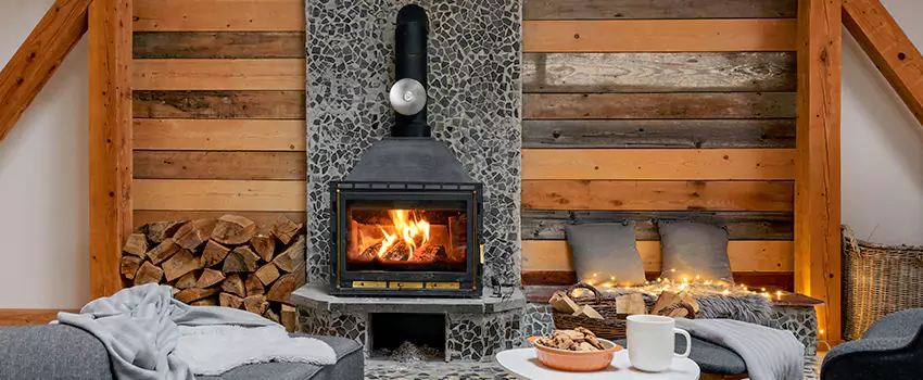 Thelin Hearth Products Direct Vent Gas Stove Fireplace Inspection in Griffin, Georgia